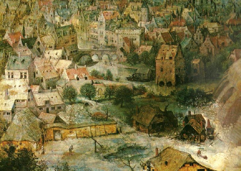 Pieter Bruegel detalj fran babels torn Spain oil painting art